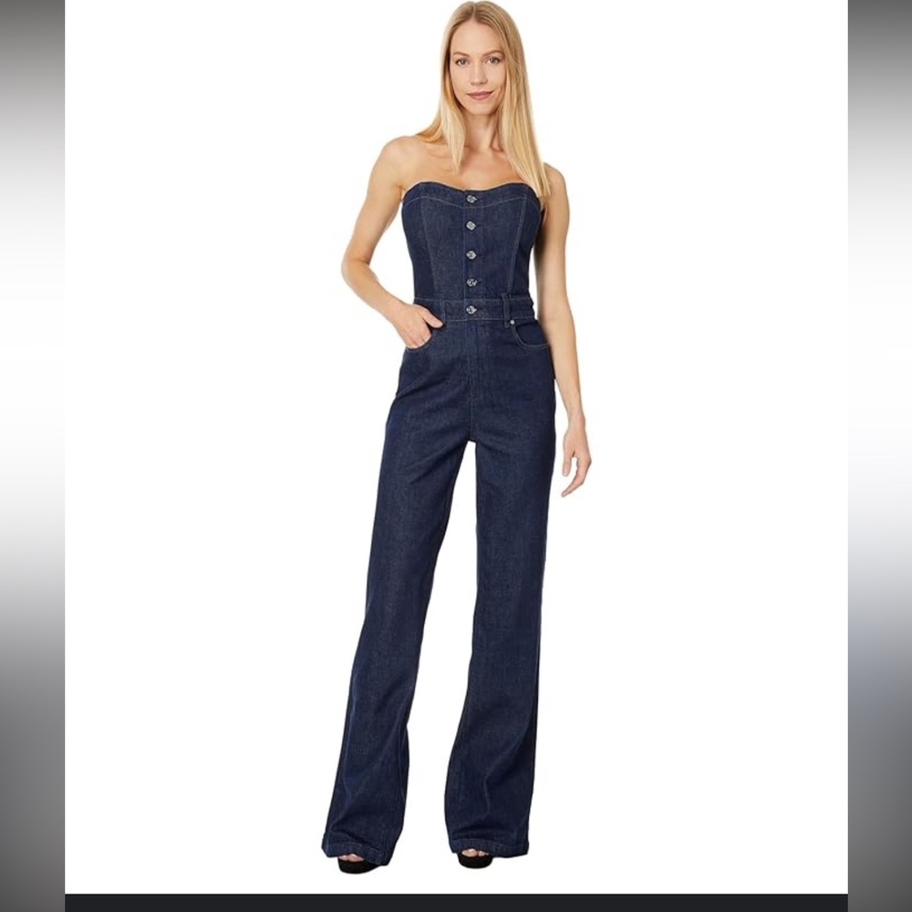 Paige Sansa Jumpsuit in Calix denim